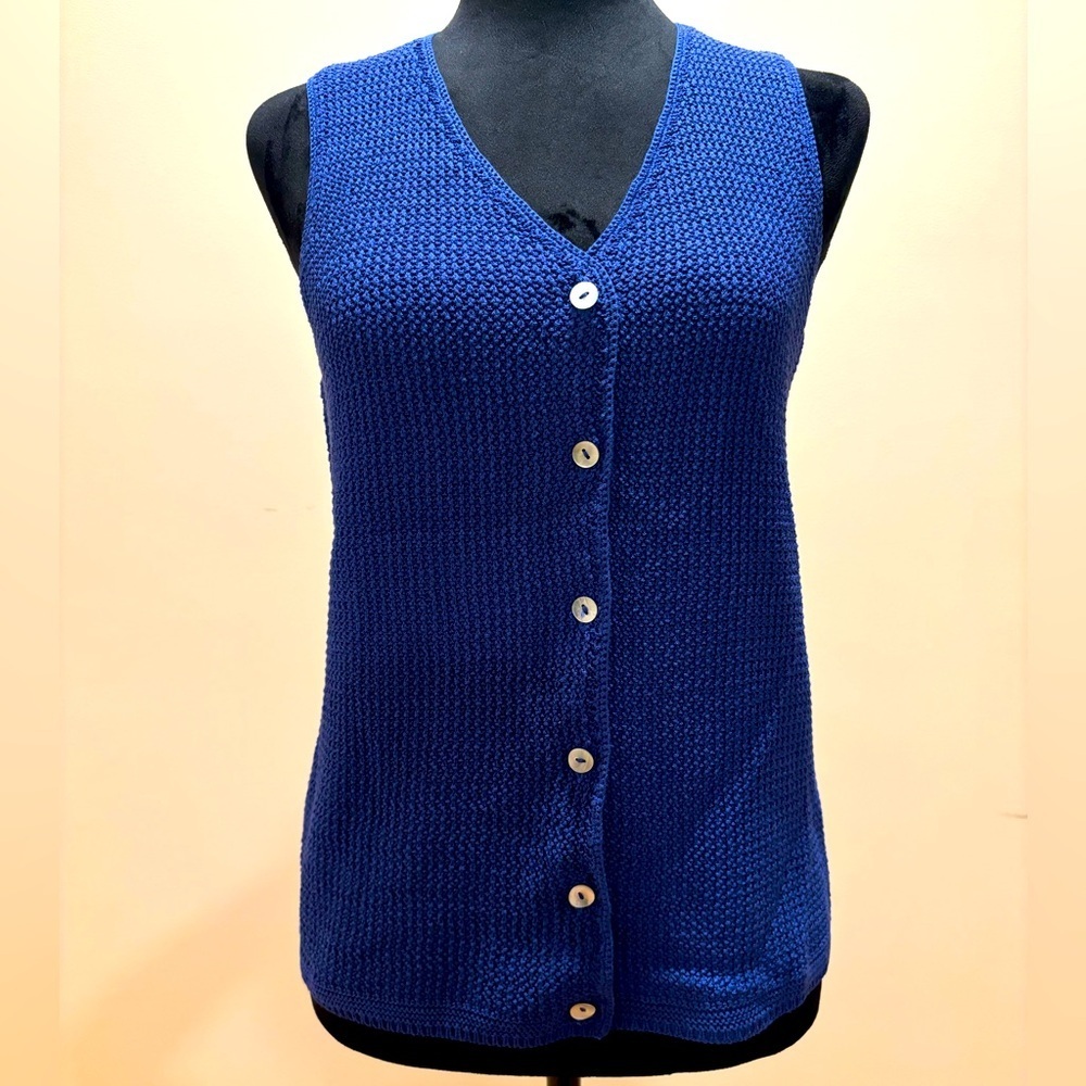 Jones New York - Knit Button Down Vest